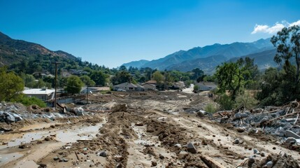 The landscape is forever changed but with determination and hard work this community will rise from the ashes and recover from the mudslides aftermath.