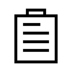 Clip Board Outline Icon
