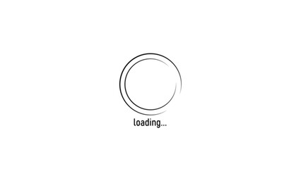 New circle loading bar illustration.