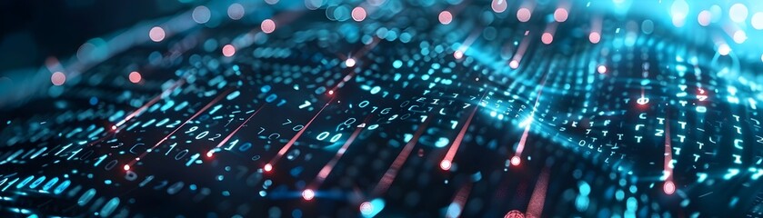 Vibrant Digital Landscape of Interconnected Data and Technology Powering the Future