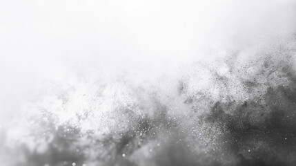 Abstract white and gray color background of small particles scattered.