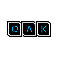 DAK Letter Initial Logo Design Template Vector Illustration