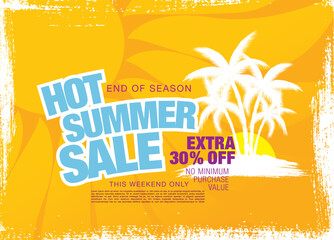 summer sale banner vector illustration