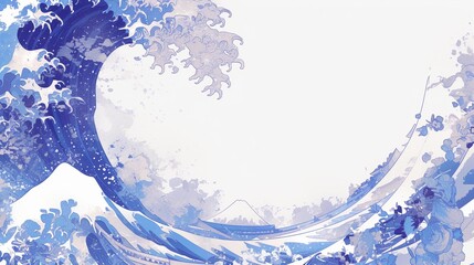 波しぶき、浮世絵10