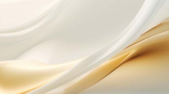 white and golden abstract wave background