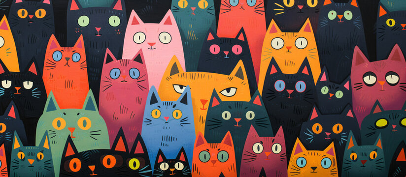 Cat background pattern