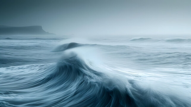 Long-exposure techniques at the seaside, capturing abstract and ethereal seascapes by smoothing out the movement of waves