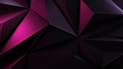 Black deep purple abstract modern background for design. Geometric shape. 3d effect. Lines, triangles, angles. Color gradient. Dark shades. Colorful. Metal, metallic. Shine