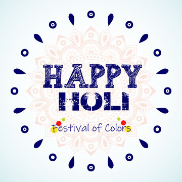 Happy Holi festival. Festival of colors . vector illustration design.