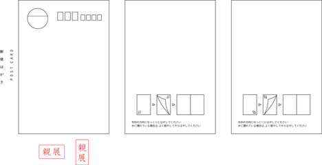郵便はがき ゆっくりとはがしてください 02