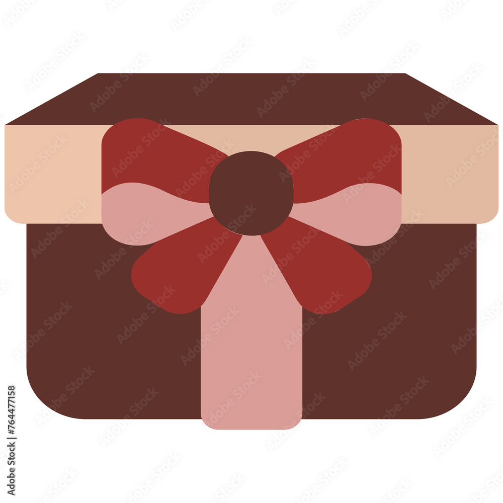 Sticker Gift Box Illustration