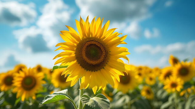 The summer months, seek out sunflower fields and capture the expansive beauty of these vibrant flowers under the sun