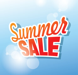 summer sale banner vector illustration