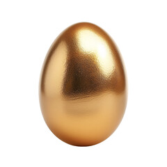 Golden egg isolated on white