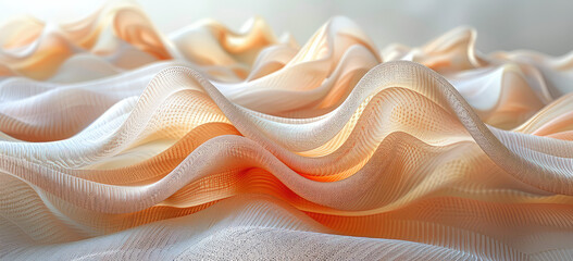 Wavy fabric background. Created with Ai