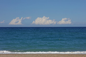 Rethimnon, Greece, Friday 15 March 2024 Crete island holidays exploring the public beach traveling...
