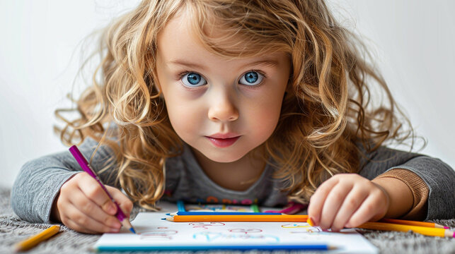little child drawing, little child drawing with pencils,. little child drawing with crayons High detailed and high resolution smooth and high quality photo professional photography.