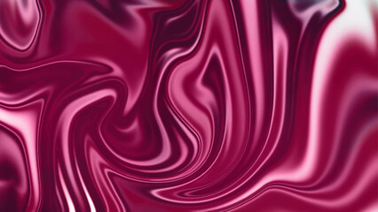 Pink liquid texture. Smooth elegant silk or satin luxury cloth texture. Abstract background with waves.