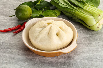 Chinese steamed bun Dim sum