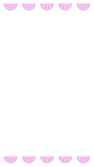 16:9 レトロな美味しいスイカフレーム⭐︎PNG