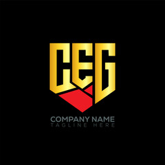 CEG letter logo abstract design. CEG unique design. CEG. - obrazy, fototapety, plakaty