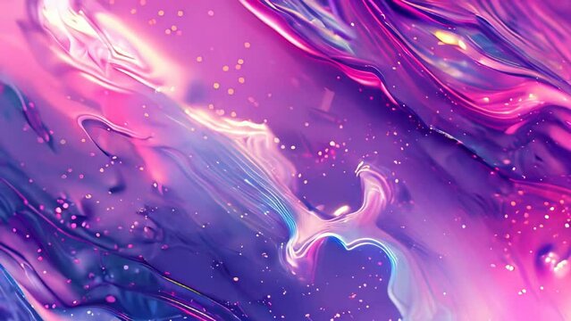 Fluid art texture. Abstract background with iridescent paint effect. Vector illustration.