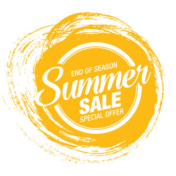 summer sale banner vector illustration