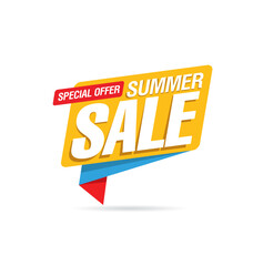 summer sale banner vector illustration