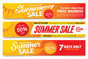 summer sale banner vector illustration © Igorideas