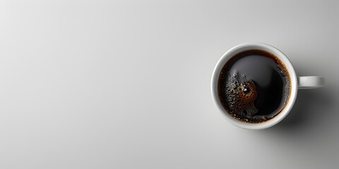 Sip of Simplicity:A Contrasting Encounter of Black and White in a Captivating Coffee Moment