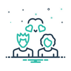 Mix icon for relationships