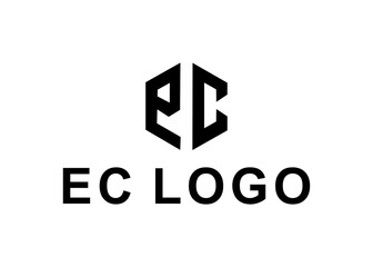 ec logo, design, Vector, illustration, creative icon, template