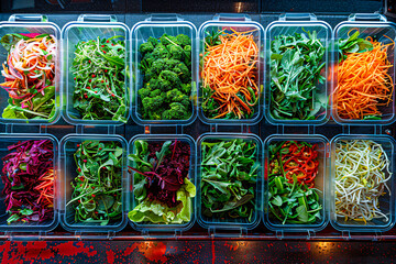 Healthy meal prep, an array of fresh vegetables ready for nutritious cooking
