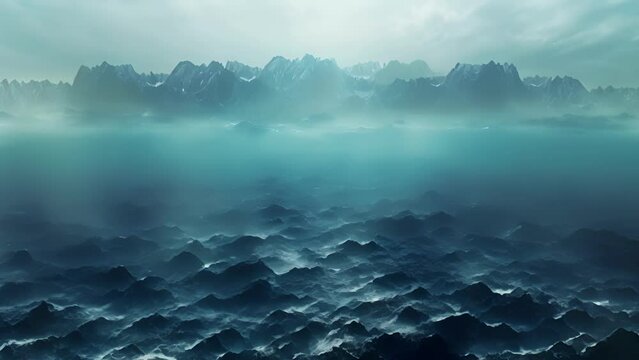 As far as the eye can see immense underwater mountain ranges loom in the distance their size and magnitude leaving one feeling small in comparison.