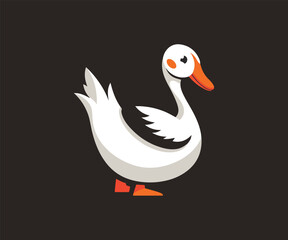 swan logo design template