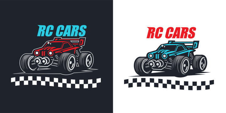 rc remote control car toys logo vector graphic illustration