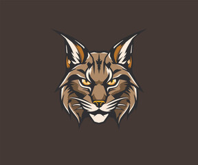 lynk wildcat mascot logo illustration