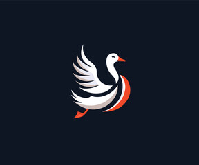 duck logo design template