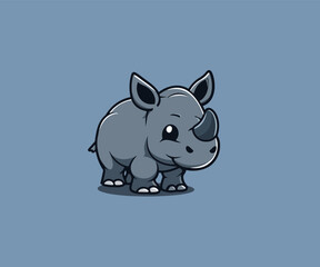 rhino logo design template