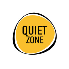 quiet zone sign	