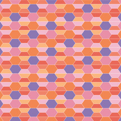 Colorful hexagonal background