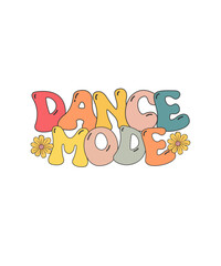Retro Dance T-shirt Design Dance Mode