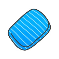 Clip art of blue handkerchief