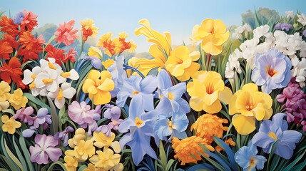 Fototapeta na wymiar Seamless flower background,flower background