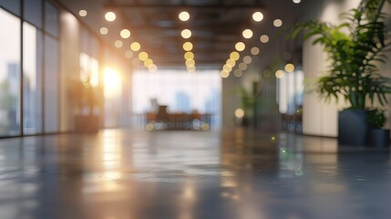 Beautiful Blurred Office Ambiance.