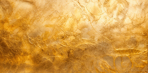 Gold brush stroke and texture golden. Abstract oil paint golden texture background, pattern of gold brush strokes. Golden texture brush stroke used as background.