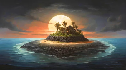 Foto op Canvas 3d island © graphic_library