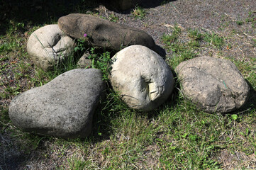 Large boulders in the natural environment