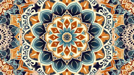 Beautiful structure of a repeating pattern in Arabic style