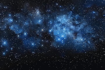 Obraz premium wide shot of a starry night sky in space with nothing but space